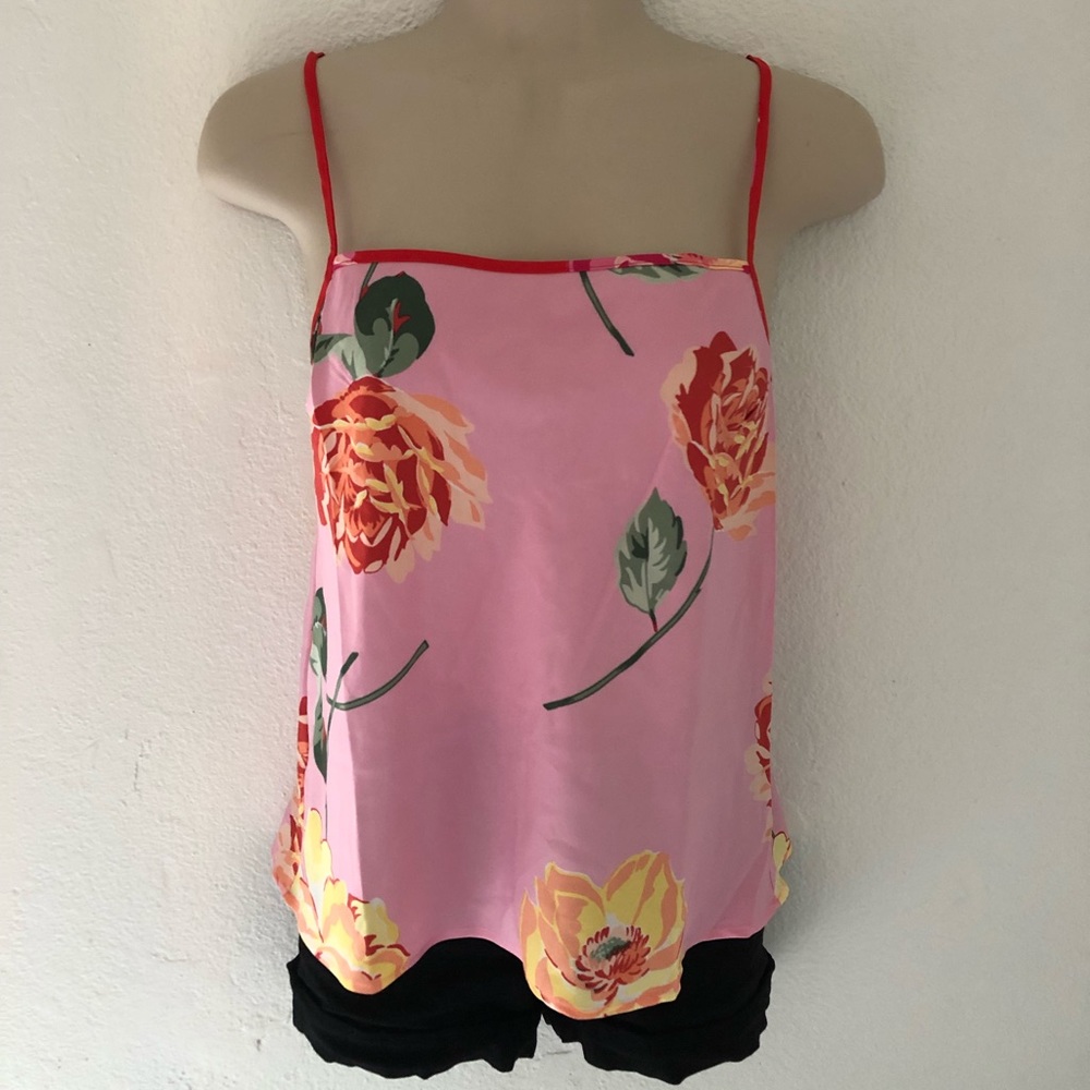 Victoria’s Secret floral silky sleep tank